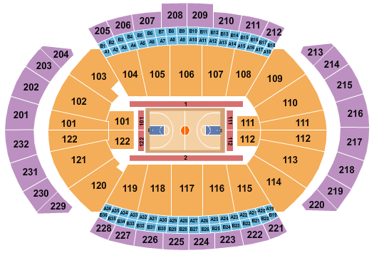 T-Mobile Center Big 12 Tournament Seating Chart